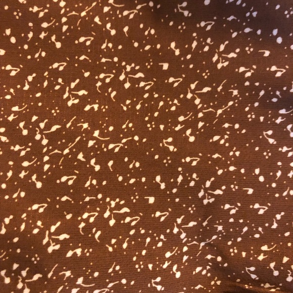 Boho Brown Floral Long Sleeves Dress - Picture 4 of 6